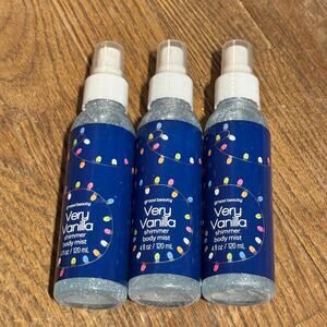 Groovi Beauty Very Vanilla Shimmer Body Mist 4‎ Ounces New